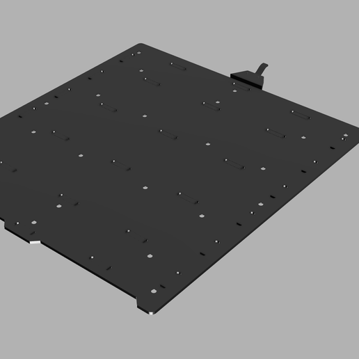 A350_PrintingBedAssembly_Bottom.png Snapmaker 2.0 A350 Printing/Laserbed & Wasteboard 3D Models & Drawings