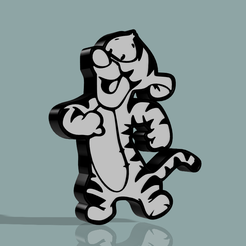 1.png 3D file Tigger lamp・3D printer design to download