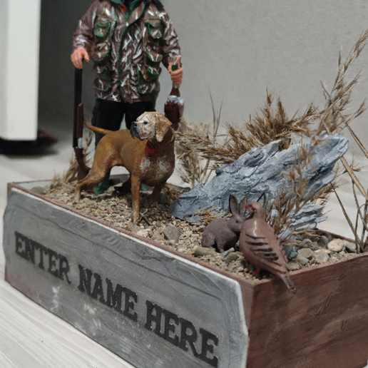 Hunter Diorama with Dog
