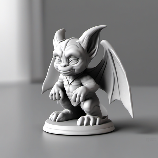 Chibi Gargoyle Guardian Figurine | Desk Accent