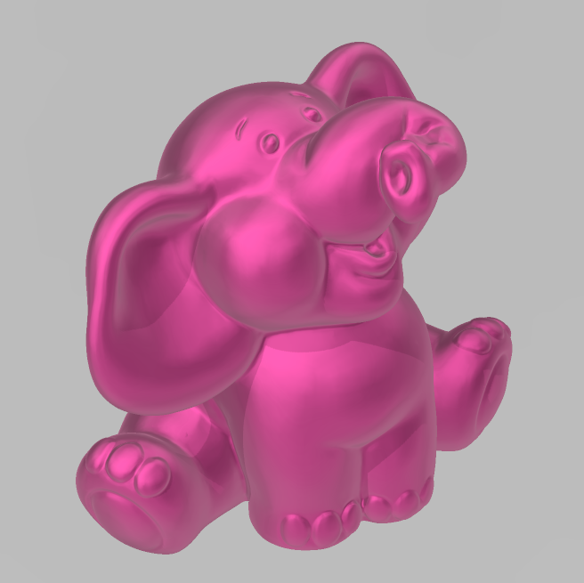 mini elephant 1.png Download STL file mini elephant • 3D printable object, motek