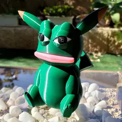 Pepechu - Pepe the Pikachu Funny Meme Figurine Pokemon
