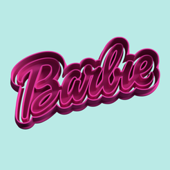 barbie-typography-cutter-stamp-cortador-estampa-barbie-tipografia-stl.png STL-Datei barbie typografie schneider stempel schneiden・Design für den 3D-Druck zum Herunterladen