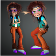portadaOL.png GIRL KID DOWNLOAD CHILD 3D Model - Obj - FbX - 3d PRINTING - 3D PROJECT - GAME READY