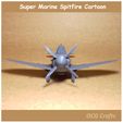 Super Marine Spitfire Cartoon es ae OCG Crafts Super Marine Spitfire Cartoon
