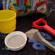 3D-printable sand play set