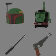 mando-cults3D2.jpg Mandalorian MAJ, Book of Boba Fett, Jango Helmet Playmobil Boba Fett Armor