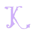 K.stl STL file Letters and Numbers The Addams Family Letters and Numbers | Logo・Template to download and 3D print