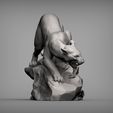 panther3.jpg panther on stone 3D print model