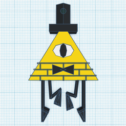 Screenshot-969.png Bill Cipher Keychain 2.0 - Gravity Falls (Dual Extrusion/2 color optional)