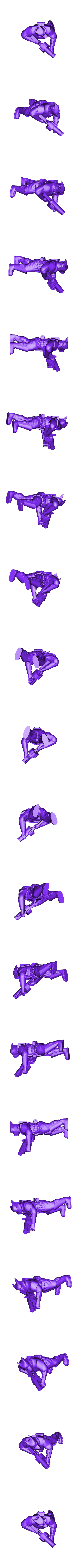 FIGURE_10_28MM_GREN.stl GUARD DOGS x10 28mm (RESIN)