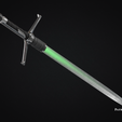 Qui-Gon-Sword-2.png Bartok Medieval Qui-Gon Jin Sword - 3D Print Files