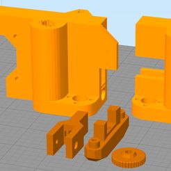 x_mount_inkl.bearing.jpg Hesine M505 Anet A8 (Prusa i3) X-Mounts incl. 8mm bearing (LM8UU) and belt tensioner