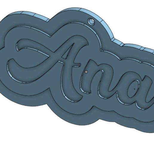 Ana Door name tag 3D model