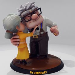 Carl-and-Ellie-3D-print-model_3.jpg Archivo OBJ Carl y Ellie Modelo de impresión 3D STL・Diseño para descargar y imprimir en 3D