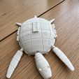 White-3D-printed-parametric-OpenSCAD-braille-sea-turtle-counting-abacus-with-articulated-flippers-ta.jpg Braille Sea Turtle Counting Abacus. Print in Place Articulated Turtle with Sliding Number Tiles in the Shell Rim and Braille Word Plate, Parametric OpenSCAD, with Flexi Braille Turtle Variant