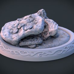 Bace_1.png Fichier STL base ovale・Design à télécharger et à imprimer en 3D