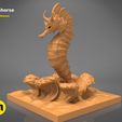seahorse-color.454.jpg STL file Giant Sea Horse・3D printer design to download