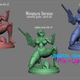 mandalorian-miniatures-nsfw-sabine-wren-2.jpg Archivo 3D Chica mandaloriana con bebé Yoda con versión NSFW y versión miniaturas COMBO PACK・Plan imprimible en 3D para descargar
