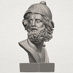 TDA0244 Sculpture of a head of man A01.png Fichier 3D gratuit Sculpture d'une tête d'homme・Plan pour imprimante 3D à télécharger