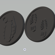 coin-2.png Grenade & Bootprints 3D-Printed Marker Coin para Memoir '44