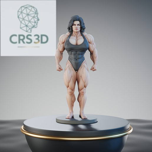Female Bodybuilder Muscular Woman Fitness Athlete