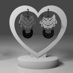 r1.jpg Archivo STL Pendientes Mandala 28・Diseño de impresión en 3D para descargar