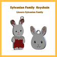 CarroNew-Jeans.png Sylvanian Families Keychains : Calico Critters : Chocolate Rabbit Baby