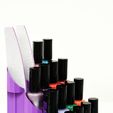 4_NailRack.jpg Archivo STL Estante para botellas de pintura de impresión rápida (6 tamaños)・Modelo de impresión 3D para descargar
