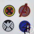 Marvel-2.png Marvel themed magnets/coasters (set 2)