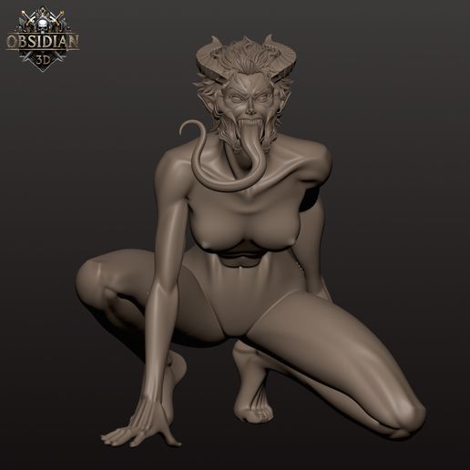 6.jpg Predator Alien Huntress - Bio-Organic Killer Woman STL | Obsidian 3D
