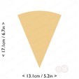 1-8_of_pie~6.75in-cm-inch-cookie.png Slice (1∕8) of Pie Cookie Cutter 6.75in / 17.1cm