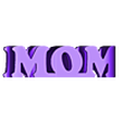 I_Love_U_Mom.STL Free STL file I ❤️ U MOM!・3D printing model to download