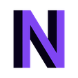 N.STL Arial font - all CAPS - A through Z