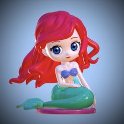 07A5918D-897A-4D89-AC23-E31491F52CA8.jpeg STL file The Little Mermaid - Q Posquet・3D printing model to download