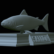 Salmon-statue-23.png Atlantic salmon / salmo salar / losos obecný fish statue detailed texture for 3d printing