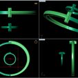 2.jpg Tiffany T Style Ring Bangle Set 3D Model STL 3DM Cad File