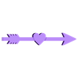 heart_arrow.stl Bow and Arrow - Shoot an arrow / Valentines Day Heart Arrow up to 5 metres!