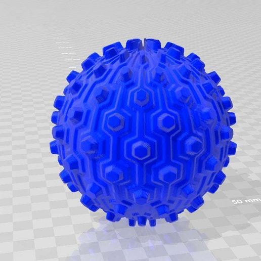 Free STL file pattern ball・3D printing idea to download・Cults