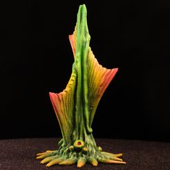 IMG_9990.jpg Free STL file Tabletop plant: "Fan Tree" (Alien Vegetation 48)・3D printing idea to download