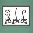 Image présentation horizontale.png SILHOUETTE CAT WALL DECORATION