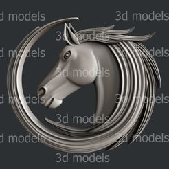 P329a.jpg STL file Horse・3D printing model to download