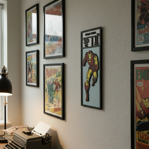 Gemini_Generated_Image_ayvembayvembayve.png Iron Man Marvel Corner Box - Comics wall decoration