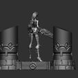 widow 5.jpg Overwatch - WidowMaker Black Outfit diorama statue