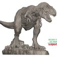 T-Rex-1-32-3.jpg Tyrannosaurus Rex dinosaur 1-32 3D sculpting printable model