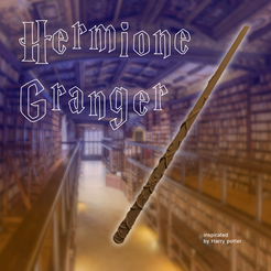 push-diseño.png Hermione Granger WAND inspired by harry potter