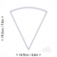 1-7_of_pie~7.25in-cm-inch-top.png Slice (1∕7) of Pie Cookie Cutter 7.25in / 18.4cm