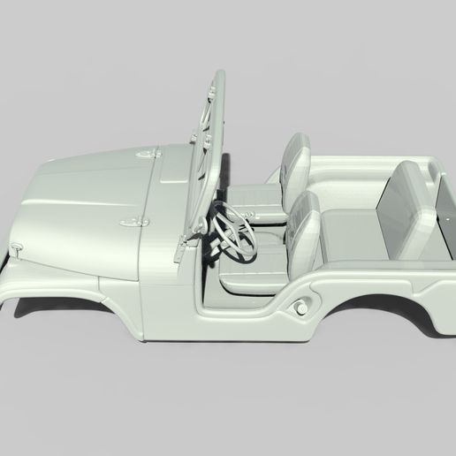 1/10 m38a1 cj5ジープ　3dプリント製ボディー 1/10 m38a1 cj5ジープ 3dプリント製ボディー