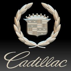 Cadillac logo 1.jpg STL file Cadillac logo auto car logotype・3D print design to download