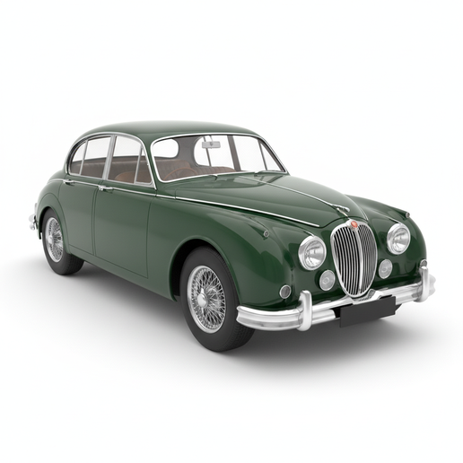 Jaguar Mark II 1900s car STL, Japanese sports car STL, 90s JDM STL, coupe STL, car lamp STL, concept car STL, street racing car STL, assembly car STL, car for diorama, car showroom STL, wide fender car STL, retro car STL, car keychain STL, car model kit S